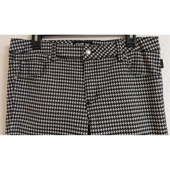 Tripp NYC Daang Goodman Black & White Houndstooth Skinny Leg Punk Jeans 11 - Picture 13 of 16